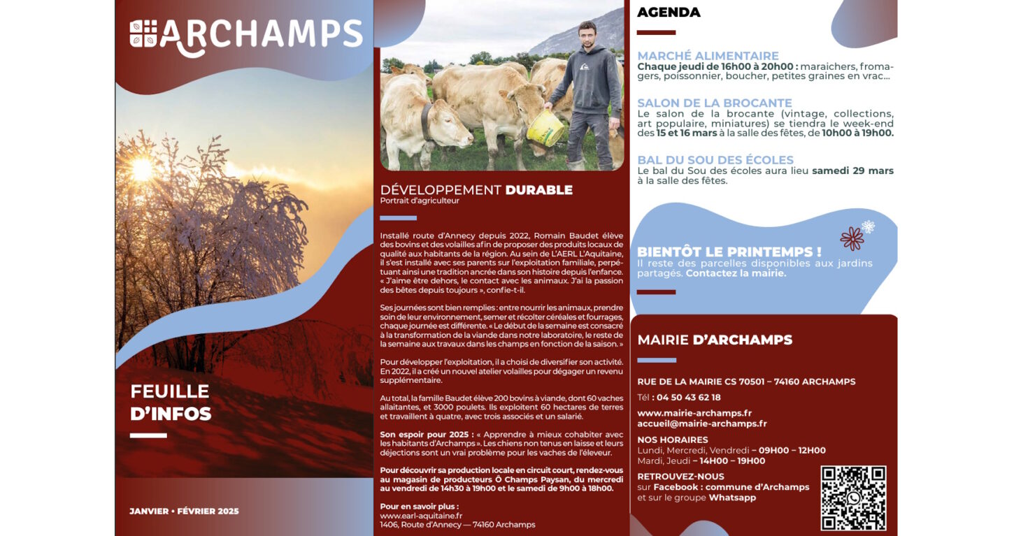 Feuille d'infos janvier - février 2025