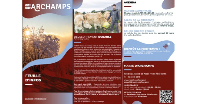 Feuille d'infos janvier - février 2025